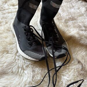 Adidas Black and White Running Shoes